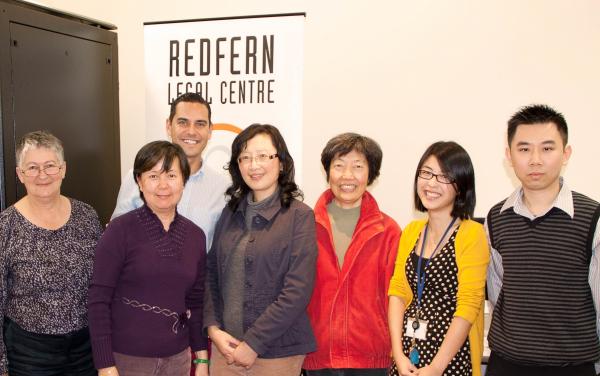 Image of RLC staff, volunteers, Chinese Community Members and Local Member for Sydney, Alex Greenwich.
