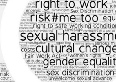 Black words on a white background #MeToo