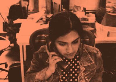 Women on phone