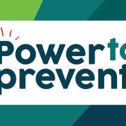Power To Prevent logo with green and blue background.
